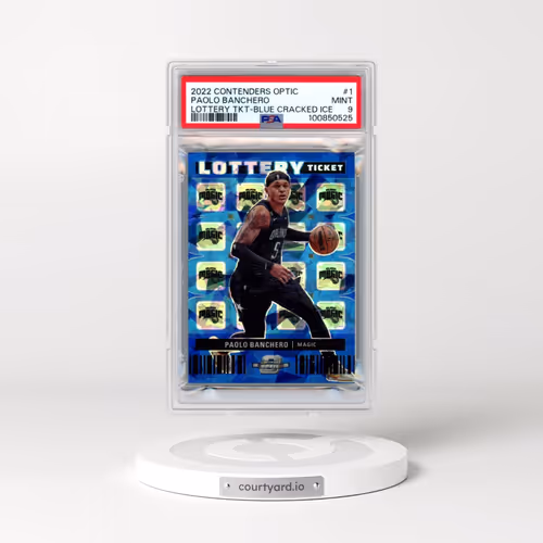 2022 Panini Contenders Optic Lottery Tickets #1 Paolo Banchero - Blue Cracked Ice (PSA 9 MINT)