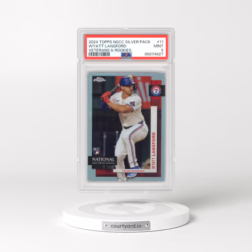 2024 Topps National Sports Collectors Convention Silver Pack Veterans and Rookies #11 Wyatt Langford (PSA 9 MINT)