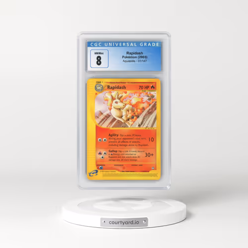 2003 Aquapolis #31/147 Rapidash (CGC 8 NM-MT)