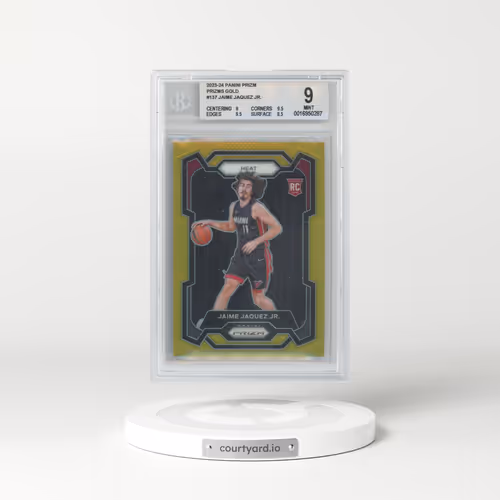 2023 Panini Prizm #137 Jaime Jaquez Jr. - Gold Prizm (BGS 9 MINT)