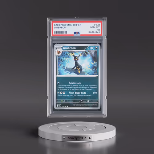 2023 Pokémon Obf EN-Obsidian Flames #130 Umbreon (PSA 10 GEM MINT)