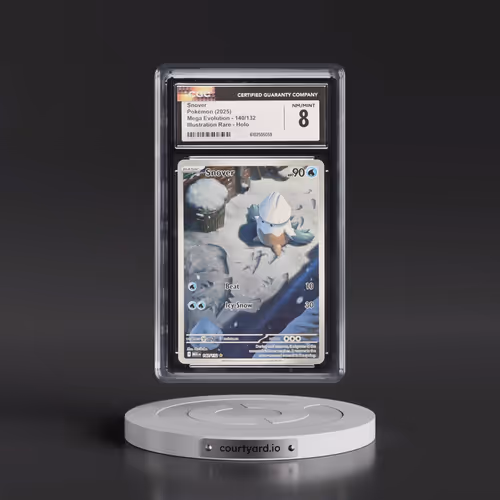 2025 Mega Evolution - MEG EN #140/132 Snover - Illustration Rare Holo (CGC 8 NM-MT)