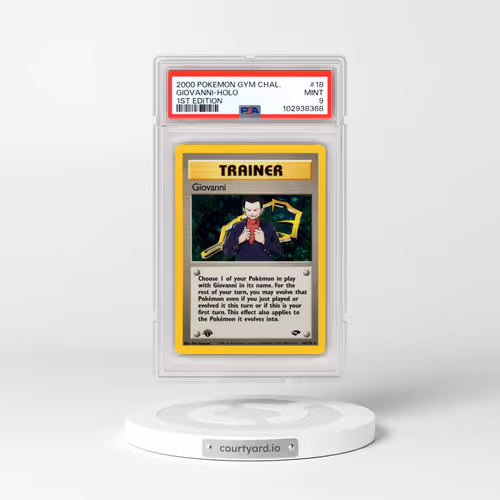 2000 Pokémon Gym Challenge #18 Giovanni - 1st Edition Holo (PSA 9 MINT)
