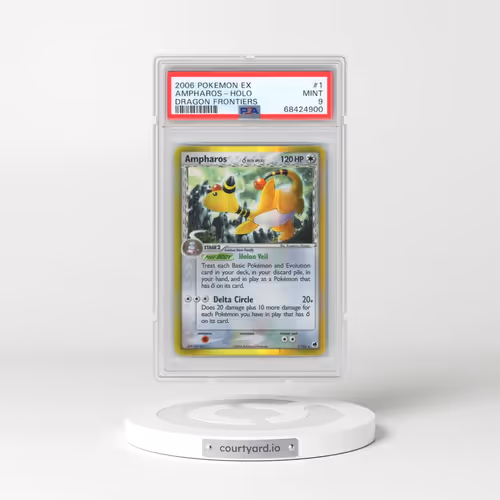 2006 Pokémon EX Dragon Frontiers #1 Ampharos - Holo (PSA 9 MINT)