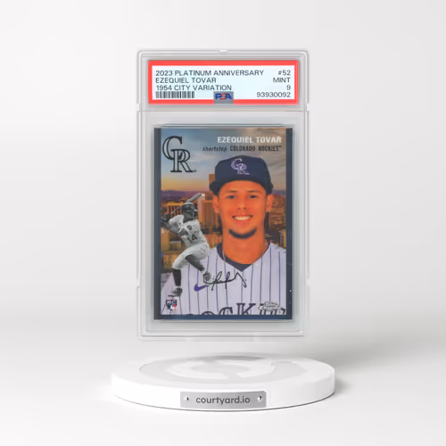 2023 Topps Chrome Platinum Anniversary 1954 Topps Chrome City Variations #52 Ezequiel Tovar (PSA 9 MINT)