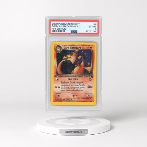 2000 Pokémon Rocket #4 Dark Charizard - 1st Edition Holo (PSA 6 EX-MT)