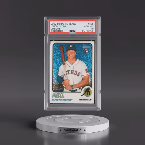 2022 Topps Heritage #629 Jeremy Pena - Chrome (PSA 10 GEM MINT)