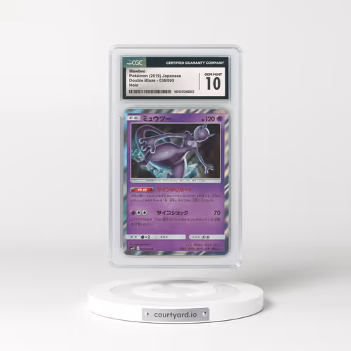 2019 Japanese Double Blaze #36 Mewtwo - Holo (CGC 10 GEM MINT)