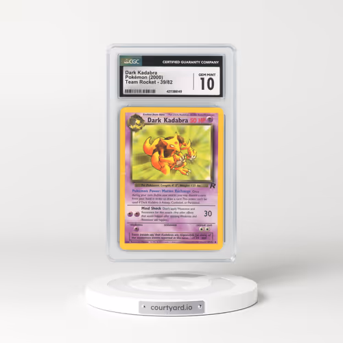 1999 Team Rocket #39 Dark Kadabra (CGC 10 GEM MINT)