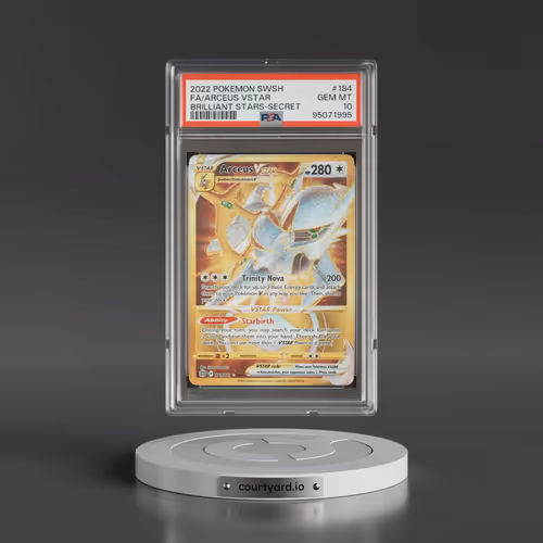 2022 Pokémon Sword & Shield Brilliant Stars #184 Arceus Vstar - Full Art Secret (PSA 10 GEM MINT)