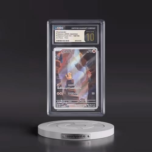 2023 Pokémon Card 151 #168/165 Charmander - Art Rare Holo (CGC 10 PRISTINE)