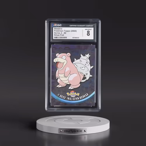 1999 Series 2 (Oval Nintendo Seal) #80 Slowbro - Silver Foil (CGC 8 NM-MT)