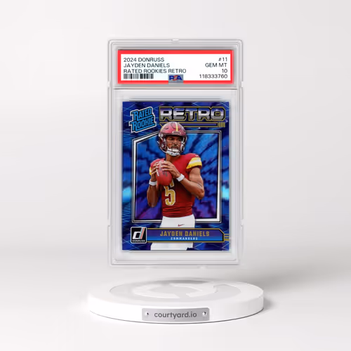 2024 Panini Donruss Rated Rookies Retro #11 Jayden Daniels (PSA 10 GEM MINT)