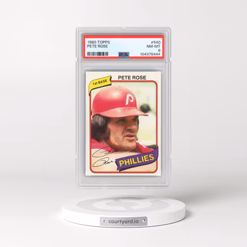 1980 Topps #540 Pete Rose (PSA 8 NM-MT)