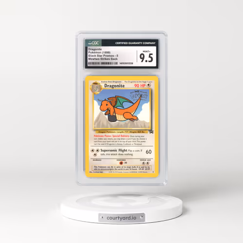 1999 Black Star Promos #5 Dragonite - Mewtwo Strikes Back (CGC 9.5 MINT+)