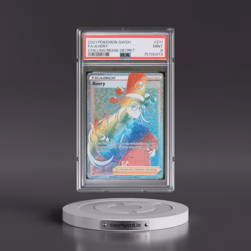 2021 Pokémon Sword & Shield Chilling Reign #211 Avery - Full Art Secret (PSA 9 MINT)