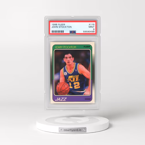 1988 Fleer #115 John Stockton (PSA 9 MINT)