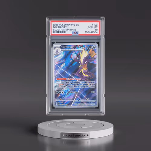 2025 Pokémon Pfl EN-Phantasmal Flames #103 Toxtricity - Illustration Rare (PSA 10 GEM MINT)