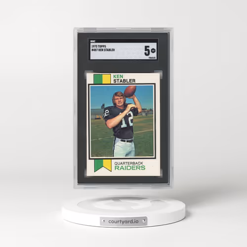1973 Topps #487 Ken Stabler (SGC 5 EX)