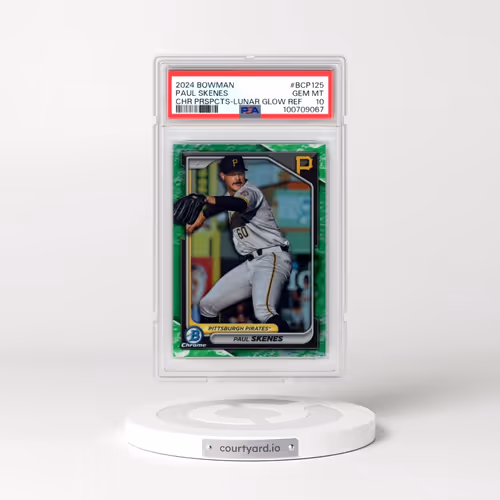 2024 Bowman Chrome Prospects #BCP125 Paul Skenes - Lunar Glow Refractor (PSA 10 GEM MINT)