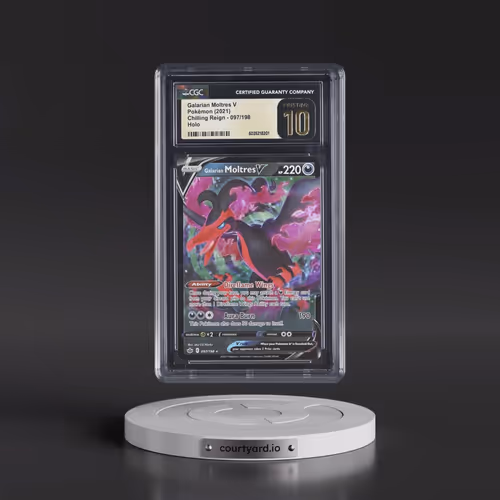 2021 Chilling Reign #097/198 Galarian Moltres V - Holo (CGC 10 PRISTINE)