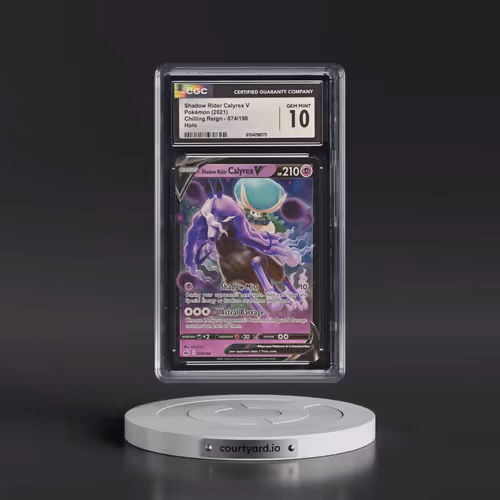 2021 Chilling Reign #074/198 Shadow Rider Calyrex V - Holo (CGC 10 GEM MINT)