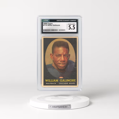 1958 Topps #114 Willie Galimore (CGC 5.5 EX+)