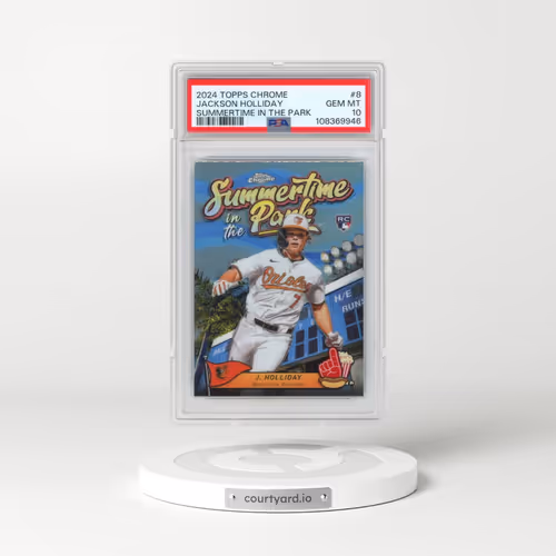 2024 Topps Chrome Summertime in the Park #8 Jackson Holliday (PSA 10 GEM MINT)