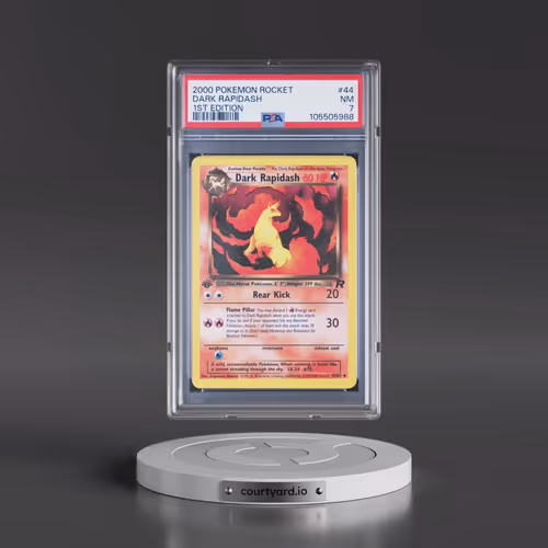 2000 Pokémon Rocket #44 Dark Rapidash - 1st Edition (PSA 7 NM)