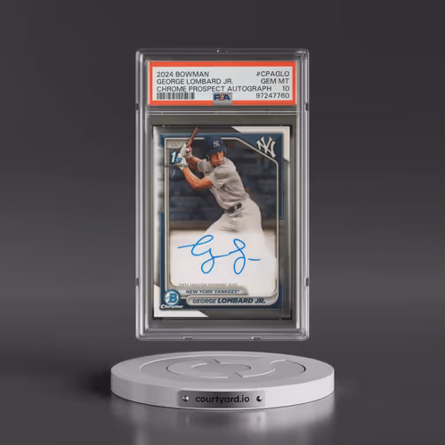 2024 Bowman Chrome Prospect Autographs #CPAGLO George Lombard Jr. (PSA 10 GEM MINT)