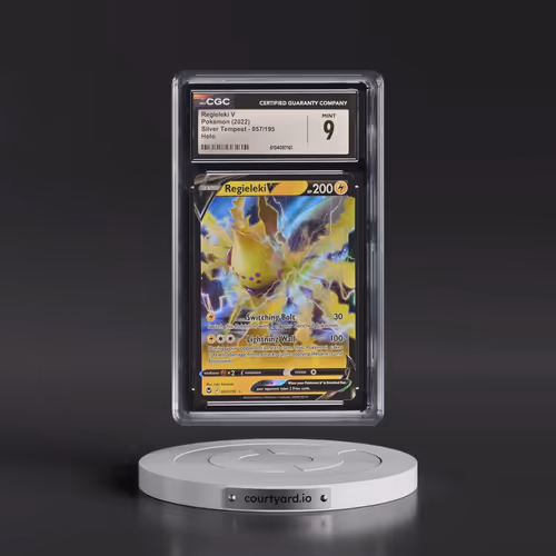 2022 Silver Tempest #057/195 Regieleki V - Holo (CGC 9 MINT)