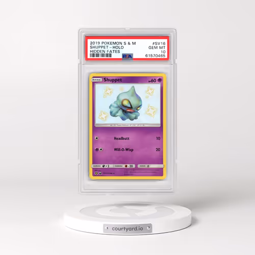 2019 Pokémon Sun & Moon Hidden Fates #SV16 Shuppet - Holo (PSA 10 GEM MINT)