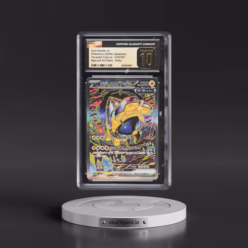 2024 High Class Pack: Terastal Fest ex - sv8a #210/187 Iron Hands ex - Special Art Rare Holo (CGC 10