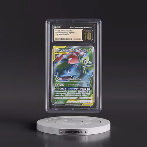 2018 Tag Bolt #096/095 Celebi & Venusaur GX - Super Rare Holo (CGC 10 PRISTINE)