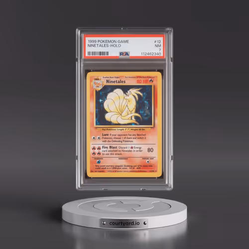 1999 Pokémon Game #12 Ninetales - Holo (PSA 7 NM)