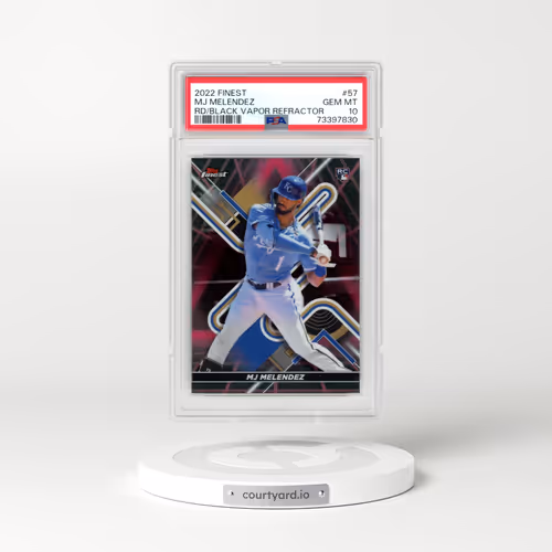 2022 Topps Finest #57 MJ Melendez - Red/Black Vapor Refractor (PSA 10 GEM MINT)