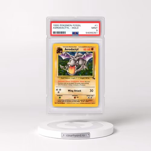 1999 Pokémon Fossil #1 Aerodactyl - Holo (PSA 9 MINT)