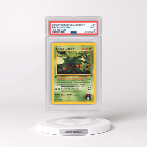 2000 Pokémon Gym Heroes #47 Erika's Oddish - 1st Edition (PSA 9 MINT)