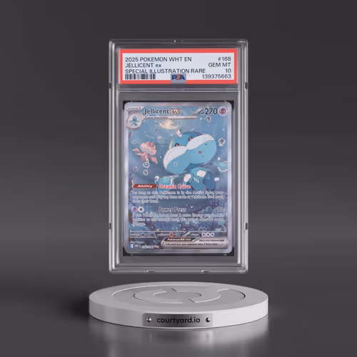 2025 Pokémon Wht EN-White Flare #168 Jellicent EX - Holo Special Illustration Rare (PSA 10 GEM MINT)