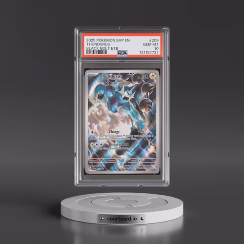 2025 Pokémon Svp EN-SV Black Star Promo #209 Thundurus - Black Bolt Elite Trainer Box (PSA 10 GEM MI