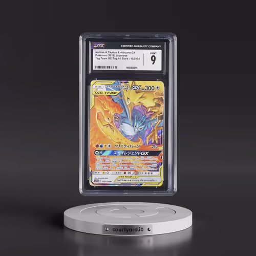 2019 Tag Team GX: Tag All Stars #102/173 Moltres & Zapdos & Articuno GX - Holo (CGC 9 MINT)
