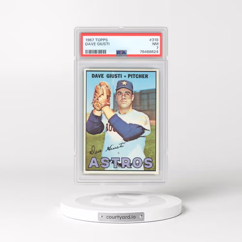 1967 Topps #318 Dave Giusti (PSA 7 NM)