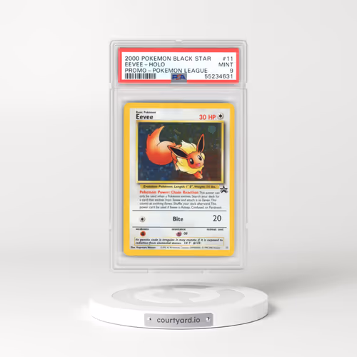 1999 Black Star Promos #11 Eevee - Holo Pokémon League (PSA 9 MINT)