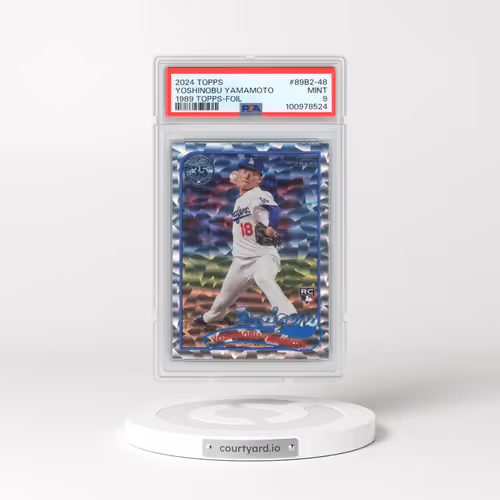 2024 Topps 1989 Topps Baseball #89B2-48 Yoshinobu Yamamoto - Series 2-Foil (PSA 9 MINT)