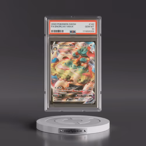 2020 Pokémon Sword & Shield #142 Snorlax Vmax - Full Art (PSA 10 GEM MINT)