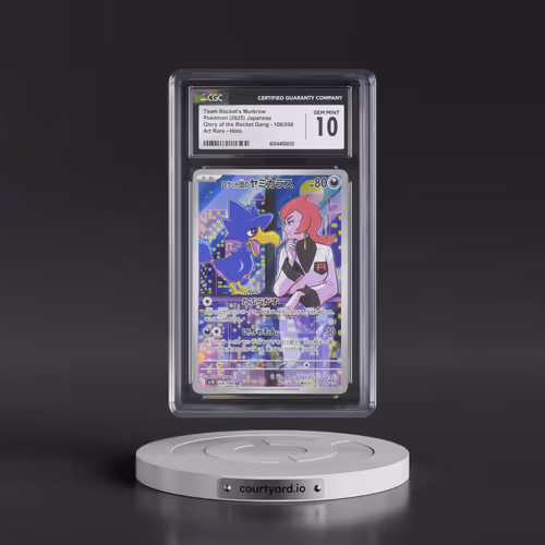 2025 Pokémon SV10-Glory of Team Rocket #106 Team Rocket's Murkrow - Art Rare (CGC 10 GEM MINT)