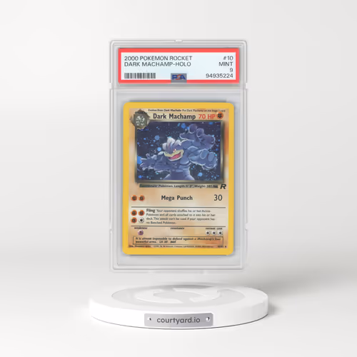 2000 Pokémon Rocket #10 Dark Machamp - Holo (PSA 9 MINT)