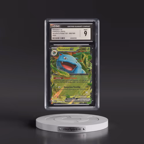 2023 Scarlet & Violet 151 - MEW EN #003/165 Venusaur ex - Holo (CGC 9 MINT)