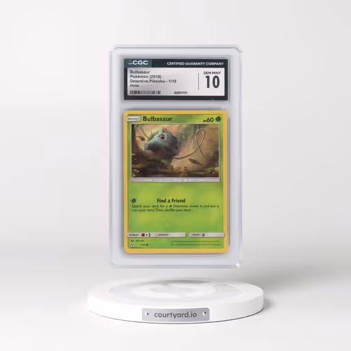 2019 Detective Pikachu #1/18 Bulbasaur - Holo (CGC 10 GEM MINT)
