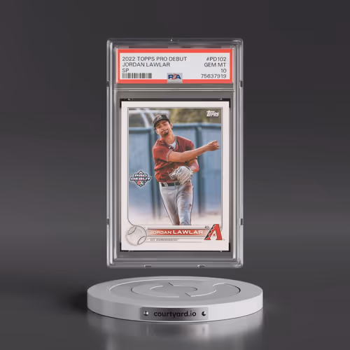 2022 Topps Pro Debut #PD102 Jordan Lawlar - SP (PSA 10 GEM MINT)
